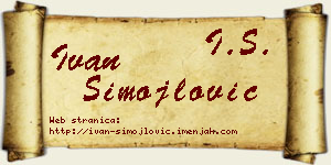 Ivan Simojlović vizit kartica